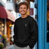 Dalix Astronaut Embroidery Relaxed Crewneck Sweatshirt Soft Fleece Fit Lounge Mens - 4 of 4