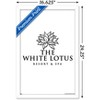 Trends International The White Lotus - Black and White Logo Framed Wall Poster Prints - 3 of 4