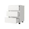NicBex Mobile File Cabinet with Wheels,Modern Vertical Filing Cabinets with 3 Drawers ,Office Cabinet for Home, Office - 4 of 4