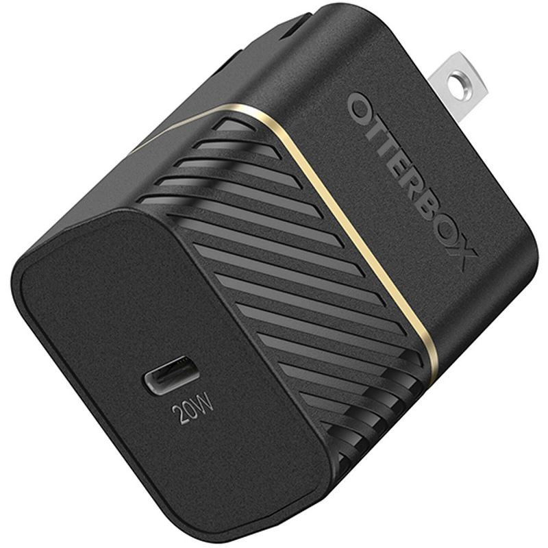 OtterBox 20W USB-C Fast Charge Single Port Wall Charger - Black, 1 of 5