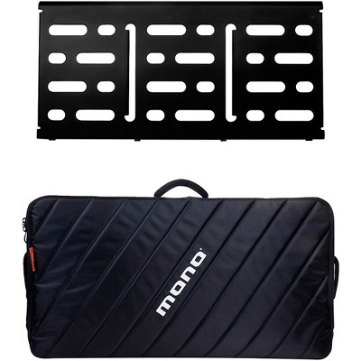 MONO Pedalboard Large, Black and Pro Accessory Case 2.0, Black