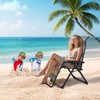 GustoWave Outdoor Rattan Camping Chair, Outdoor Adjustable Folding Lounge Chair, Sun Lounger for Patio, Garden, Beach - 2 of 4