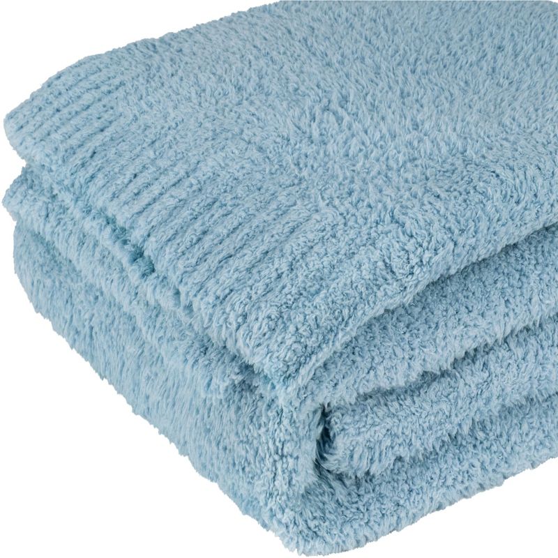 PAVILIA Plush Knit Throw Blanket for Couch Sofa Bed, Super Soft Fluffy Fuzzy Lightweight Warm Cozy All Season, 3 of 8