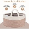 Large Portable Baby Diaper Caddy Organizer Nursery Storage Bin and Car Travel Basket by Comfy Cubs - 3 of 4