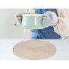 REGALWOVEN Farmhouse Thick Rattan Washable Kitchen Placemats 6 Pcs - 4 of 4