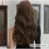 Jessie's Wig 24 Inch Long Wavy Wig With Bangs Synthetic Hair Brown 1 Pc/Pack - 4 of 4