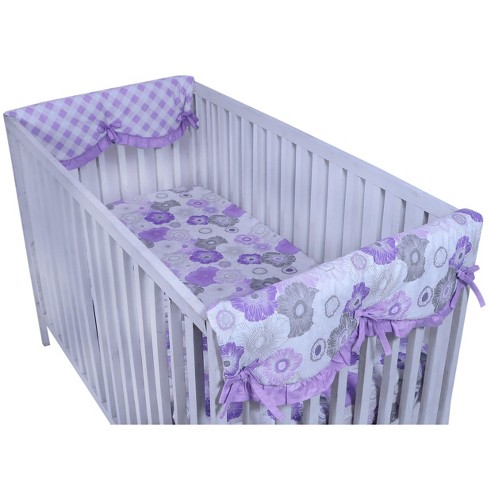 Floral crib hotsell rail cover