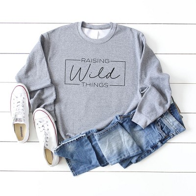Simply Sage Market Women's Graphic Sweatshirt Raising Wild Things
