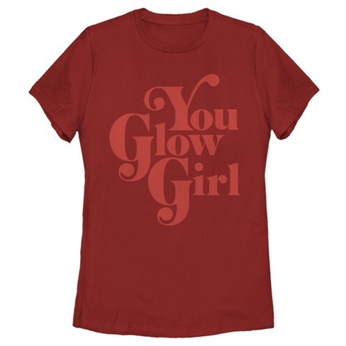 You glow hot sale girl shirt