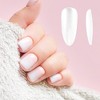 Unique Bargains Women's Long Almond Fake Nails Clear 1 Set - 4 of 4