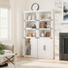 Book Case with Doors, 5 Tier Book Shelf with Cabinet, 68.7" Tall 5 Shelf Book Case for Living Room, Home Office - 4 of 4