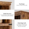 5 Tier Book Shelf, Farmhouse Book Case with Shelf Storage, Wooden Bookshelves for Living Room, Home Office - 2 of 4