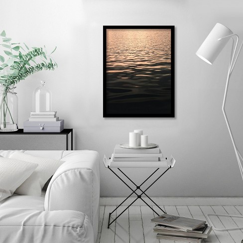 Americanflat Rose Gold Sunset By Emanuela Carratoni Black Frame Wall Art Target