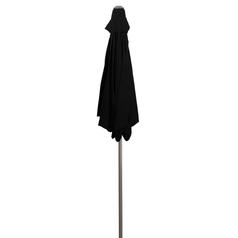 Northlight 7.5ft Outdoor Patio Market Umbrella with Hand Crank, Black, 5 of 6