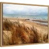 Amanti Art Pier Cove Beach With Autumn Grasses by Michelle Calkins Canvas Wall Art Print Framed 24 x 18-in. - 3 of 4