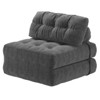 Folding Sofa Bed Convertible Sleeper Chair, Portable Floor Futon with Pillow and Back Support, Single Fold Out Couch in Corduroy - 2 of 4