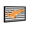 21" x 15" Folk Trex Animals Framed Art Print - Wynwood Studio: Modern Digital Art, Black Frame - 2 of 4