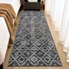 Machine Washable Vintage Floral Printed Area Rug Ultra Thin Non Slip Low Pile Stain Resistant Non Shedding Pet Friendly Floor Rug - 2 of 4