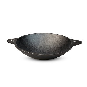 Amber Sports Cast Iron Appam Pan Rough Surface, Works on Induction, Gas, Electric Coil, Oven, Campfire & BBQ, 8.5 Inches - 1 of 4
