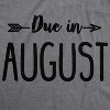 Maternity Due In January Funny T shirts Pregnant Shirts Announce Pregnancy Month Shirt - Crazy Dog Maternity T Shirt - 3 of 4