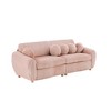 JUJABU 84" Corduroy Modern Sofa, Sectional Love Seat Couch with Upholstered - 2 of 4