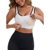 INSPIRE CHIC Women's Wide Straps U-Neck with Padded Push Up Elastic Tight Colorblock Workout Tank - 4 of 4