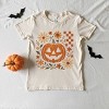 Pumpkin Floral Grunge - Youth Short Sleeve Graphic T-Shirt and Toddler Short Sleeve Graphic T-Shirt - 3 of 4