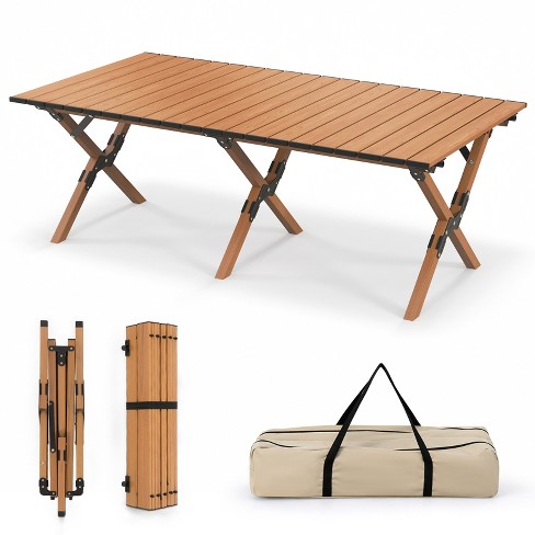 Low wooden best sale folding table