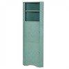 Alilang 14.96 Inch Tall Corner Storage Cabinet with Adjustable Shelves and Double Doors-Green - 4 of 4