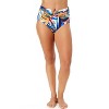 Women's Riviera Floral Shirred Waistband Bikini Swim Bottom - 3 of 4