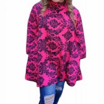Women's DAMASK PRINT SWING JACKET - Erma’s Closet
