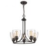 Chloe Lighting Elissa Transitional 5 Light Rubbed Bronze Mini Chandelier 22`` Wide - 2 of 3