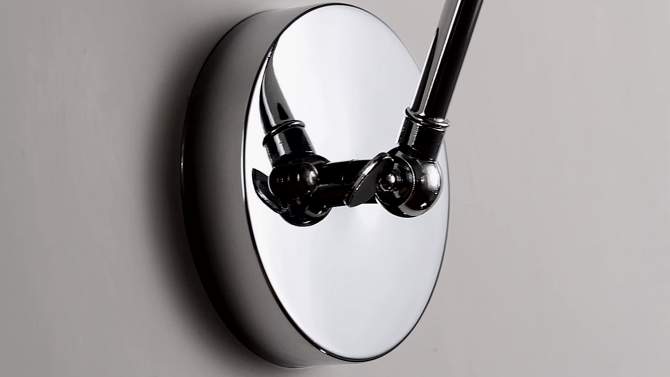 7&#34; Adjustable Arm Metal Rover Wall Sconce (Includes Energy Efficient Light Bulb) Silver - JONATHAN Y, 2 of 7, play video