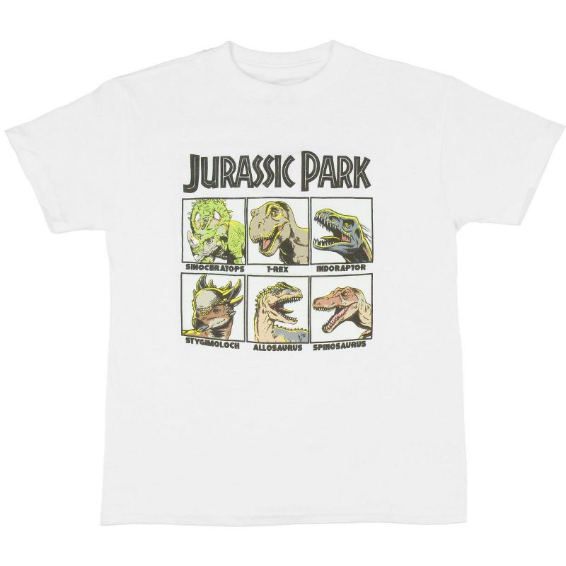 Jurassic Park Boys' Dino Grid Kids T-Shirt, 1 of 2