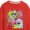 Boys' - Instant Message - Monster Doodle Long Sleeve Graphic T-Shirt - 2 of 4