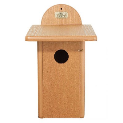 Natural Teak Recycled Plastic Bluebird House, 12.5"