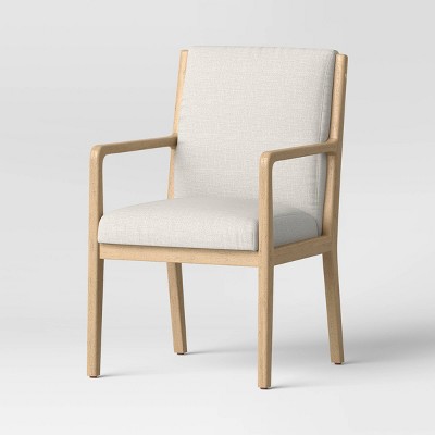 Esters Wood Arm Dining Chair Cream/Natural Wood - Threshold™ - Thumbnail 4
