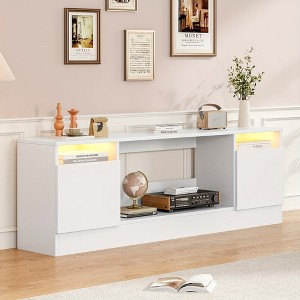 Garvee TV Stand, Center Cabinet with Storage Place for TV Up to 75", Modern Entertainment Center with Storage Cabinet - 1 of 4