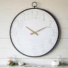 VIP Wood 34 in. White Sizable Numbers Wall Clock - 2 of 3