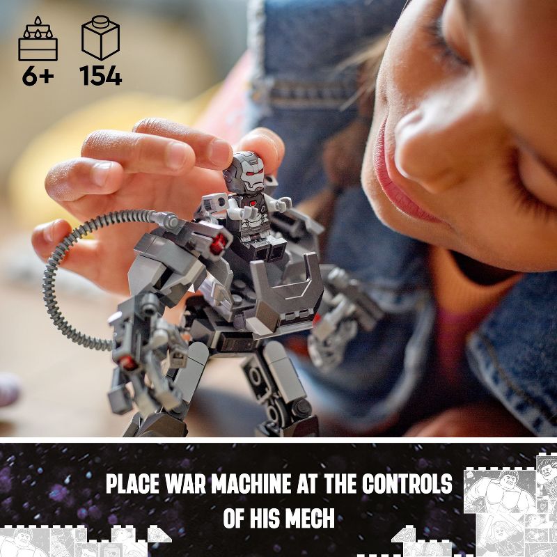 LEGO Marvel War Machine Mech Armor Building Toy 76277, 4 of 8