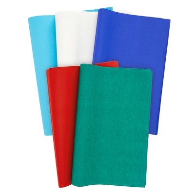 Juvale 150 Sheets Colored Bulk Tissue Paper for Gift Wrapping Bags for Holidays, Art Crafts, 5 Assorted Colors, 15 x 20 Inches