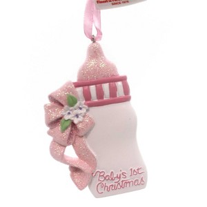 Personalized Ornament 4.0 Inch Baby Bottle Ornament First Christmas - 1 of 2