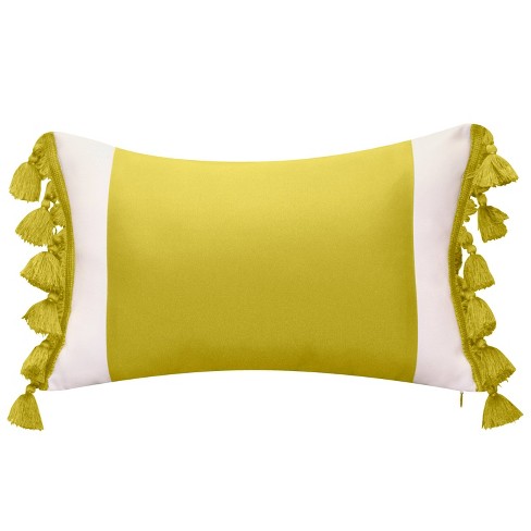 Yellow lumbar hot sale throw pillows