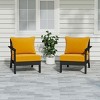 WestinTrends Avalon Outdoor Patio HDPE Sectional Sofa with Patio Cushions - 2 of 4
