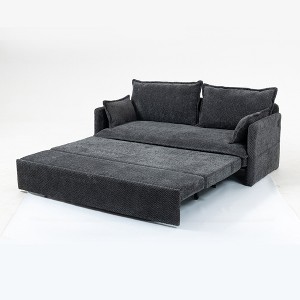 KTMBDW 3 in 1 Sofa Bed, 60 Inch Convertible Pull Out Couch, Loveseat Sleeper Sofa with USB/C-TYPE Charging Ports, Sofa Couches for Living Room - 1 of 4
