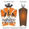 Big Dot of Happiness Basketball - Let The Madness Begin - Table Decorations - College Basketball Party Fold and Flare Centerpieces - 10 Count - 2 of 4