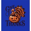 Give Thanks Turkey & Pumpkin Youth Crew Neck Short Sleeve Tee - image 2 of 2