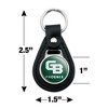 University of Wisconsin Green Bay Phoenix Logo Black Leather Keychain - 2 of 4