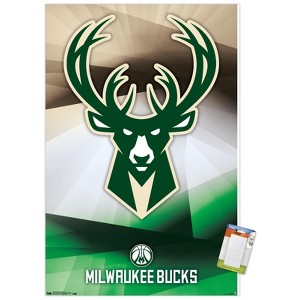 Trends International NBA Milwaukee Bucks - Logo 16 Unframed Wall Poster Prints - 1 of 4