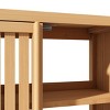 19.68" Wall Mount Bathroom Bamboo Storage Cabinet with 2 Doors, Modern Toilet Storage Box, Natural 4A - ModernLuxe - 4 of 4